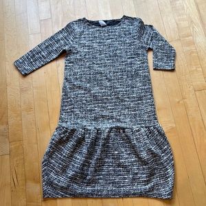 KMW girls dress size 12. Sparkles of gold woven throughout, 3/4 length sleeve
